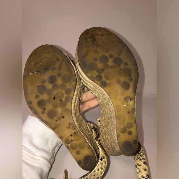 Jimmy choo snakeskin leather wedge shoes size 37 - Picture 6 of 6